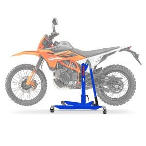 Sentralstativ egnet for KTM 125/390 Enduro R 2025 ConStands Blue Motorcycle Jack Power-Classic