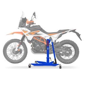 Sentralstativ egnet for KTM 390 Adventure R 2025 ConStands Blue Motorcycle Jack Power-Classic