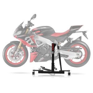Sentralstativ egnet for Aprilia Tuono V4 Factory 2021 svart motorsykkeljekk ConStands Power-Evo NYHET