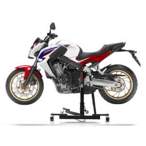 Manøvreringshjelp egnet for Honda CB 650 F 14-18 - for garasje, sidestativ og hovedstativ, 300 kg