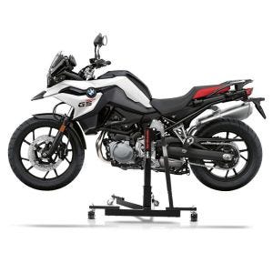 Manøvreringshjelp egnet for BMW F 800 GS 2024 svart - for garasje, sidestativ og hovedstativ, 300 kg