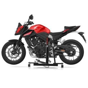 Manøvreringshjelp egnet for Honda Hornet CB 500 2024 svart - for garasje, sidestativ og hovedstativ, 300 kg