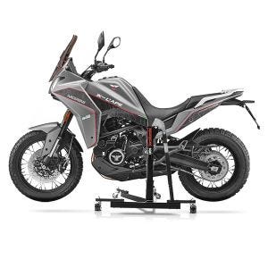 Manøvreringshjelp egnet for Moto Morini X-Cape 650 21-24 svart - for garasje, sidestativ og hovedstativ, 300 kg