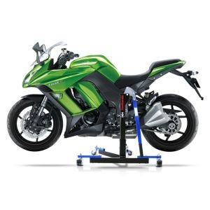Manøvreringshjelp egnet for Kawasaki Z 1000 SX 11-24 blå - for garasje, sidestativ og hovedstativ, 300 kg
