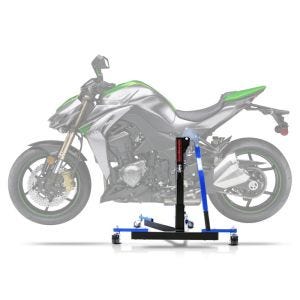 Sentralstativ egnet for Kawasaki Z 1000 14-20 blå motorsykkeljekk ConStands Power-Evo