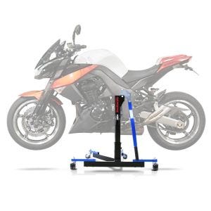 Sentralstativ egnet for Kawasaki Z 1000 10-13 blå motorsykkeljekk ConStands Power-Evo