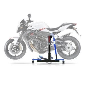 Sentralstativ egnet for MV Agusta Brutale 989 R 08-09 blå motorsykkeljekk ConStands Power-Evo