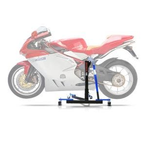 Sentralstativ egnet for MV Agusta F4 1078 R / RR 312 07-09 blå motorsykkeljekk ConStands Power-Evo