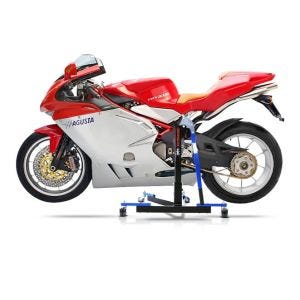 Manøvreringshjelp egnet for MV Agusta F4 1078 R / RR 312 07-09 blå - for garasje, sidestativ og hovedstativ, 300 kg