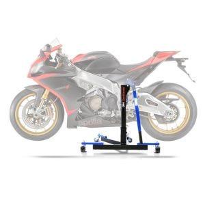 Sentralstativ egnet for Aprilia RSV4 Factory 09-14 blå motorsykkeljekk ConStands Power-Evo