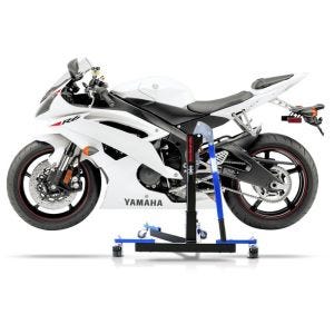 Manøvreringshjelp egnet for Yamaha YZF-R6 06-20 blå - for garasje, sidestativ og hovedstativ, 300 kg