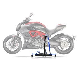 Sentralstativ egnet for Ducati Diavel 11-18 blå motorsykkeljack ConStands Power-Evo