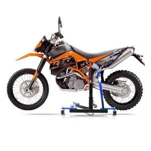Manøvreringshjelp egnet for KTM 950 Super Enduro / R 06-08 blå - for garasje, sidestativ og hovedstativ, 300 kg