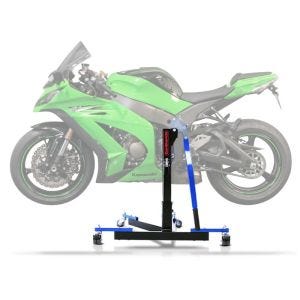 Sentralstativ egnet for Kawasaki ZX-10R 11-15 blå motorsykkeljack ConStands Power-Evo