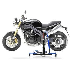 Manøvreringshjelp egnet for Triumph Speed Triple 05-10 blå - for garasje, sidestativ og hovedstativ, 300 kg