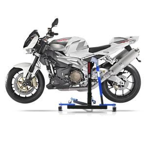 Manøvreringshjelp egnet for Aprilia Tuono 1000 / R 06-11 blå - for garasje, sidestativ og hovedstativ, 300 kg
