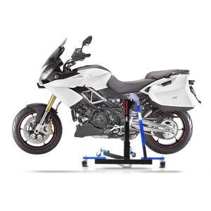 Manøvreringshjelp egnet for Aprilia Caponord 1200 13-16 blå - for garasje, sidestativ og hovedstativ, 300 kg