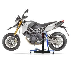 Manøvreringshjelp egnet for Aprilia Dorsoduro 1200 11-16 blå - for garasje, sidestativ og hovedstativ, 300 kg