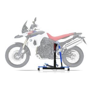 Sentralstativ egnet for BMW F 800 GS / Adventure 08-18 blå motorsykkeljekk ConStands Power-Evo