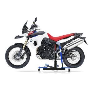 Manøvreringshjelp egnet for BMW F 800 GS / Adventure 08-18 blå - for garasje, sidestativ og hovedstativ, 300 kg