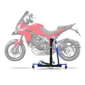 Sentralstativ egnet for Ducati Multistrada 1200 10-14 blå motorsykkeljekk ConStands Power-Evo