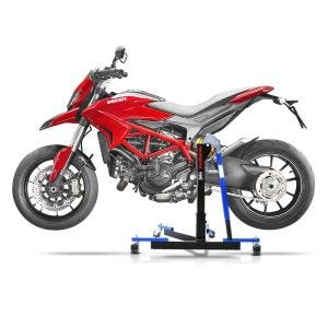 Manøvreringshjelp egnet for Ducati Hypermotard 821 13-15 blå - for garasje, sidestativ og hovedstativ, 300 kg