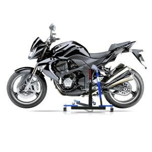 Manøvreringshjelp egnet for Kawasaki Z 1000 07-09 blå - for garasje, sidestativ og hovedstativ, 300 kg