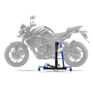 Sentralstativ egnet for Kawasaki Z 750 / R 07-12 blå motorsykkeljekk ConStands Power-Evo