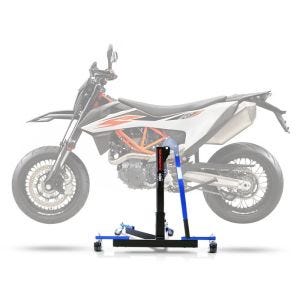 Sentralstativ egnet for KTM 690 SMC / R 19-24 blå motorsykkeljekk ConStands Power-Evo