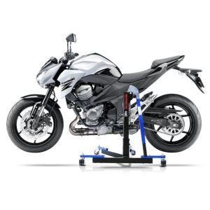 Manøvreringshjelp egnet for Kawasaki Z 800 / e 13-16 blå - for garasje, sidestativ og hovedstativ, 300 kg