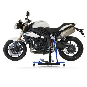 Manøvreringshjelp egnet for Triumph Speed Triple / R / S 11-20 blå - for garasje, sidestativ og hovedstativ, 300 kg