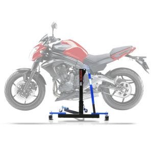Sentralstativ egnet for Kawasaki ER-6n 12-16 blå motorsykkeljack ConStands Power-Evo