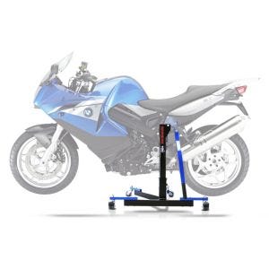 Sentralstativ egnet for BMW F 800 ST 06-12 blå motorsykkeljekk ConStands Power-Evo