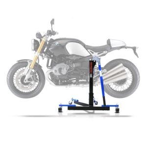 Sentralstativ egnet for BMW R NineT 14-23 blå motorsykkeljekk ConStands Power-Evo