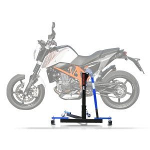Sentralstativ egnet for KTM 690 Duke 08-19 blå motorsykkeljekk ConStands Power-Evo