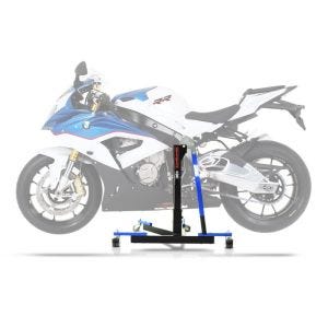 Sentralstativ egnet for BMW S 1000 RR 15-18 blå motorsykkeljekk ConStands Power-Evo