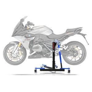 Sentralstativ egnet for BMW R 1200 RS 15-18 blå motorsykkeljekk ConStands Power-Evo
