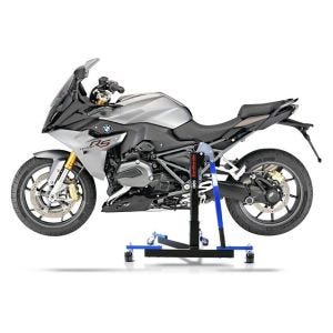 Manøvreringshjelp egnet for BMW R 1200 RS 15-18 blå - for garasje, sidestativ og hovedstativ, 300 kg