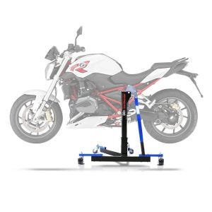 Sentralstativ egnet for BMW R 1200 R 15-18 blå motorsykkeljekk ConStands Power-Evo