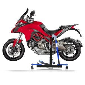 Manøvreringshjelp egnet for Ducati Multistrada V2 / S 22-24 blå - for garasje, sidestativ og hovedstativ, 300 kg