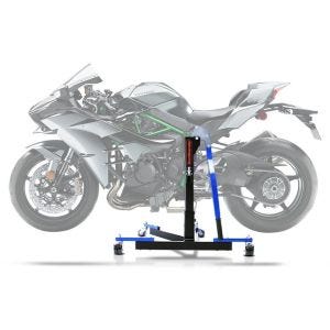 Sentralstativ egnet for Kawasaki Ninja H2 / Carbon / H2R 15-20 blå motorsykkeljekk ConStands Power-Evo