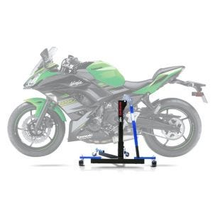 Sentralstativ egnet for Kawasaki Ninja 650 17-24 blå motorsykkeljack ConStands Power-Evo