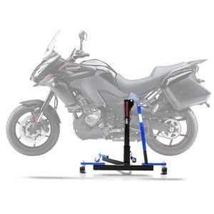 Sentralstativ egnet for Kawasaki Versys 1000 12-24 blå motorsykkeljekk ConStands Power-Evo