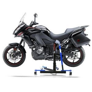 Manøvreringshjelp egnet for Kawasaki Versys 1000 12-24 blå - for garasje, sidestativ og hovedstativ, 300 kg