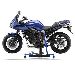 Manøvreringshjelp egnet for Yamaha FZ6 / Fazer / S2 04-10 blå - for garasje, sidestativ og hovedstativ, 300 kg