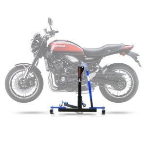Sentralstativ egnet for Kawasaki Z 900 RS / Cafe 18-25 blå motorsykkeljack ConStands Power-Evo
