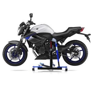 Manøvreringshjelp egnet for Yamaha XJ6 / Diversion / F 09-16 blå - for garasje, sidestativ og hovedstativ, 300 kg