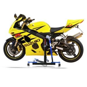 Manøvreringshjelp egnet for Suzuki GSX-R 600 / 750 04-05 blå - for garasje, sidestativ og hovedstativ, 300 kg