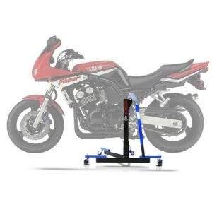Sentralstativ egnet for Yamaha FZS 600 Fazer 98-03 blå motorsykkeljack ConStands Power-Evo