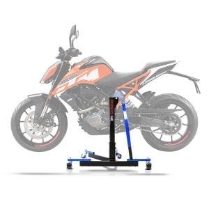 Sentralstativ egnet for KTM 125 / 390 Duke 17-23 blå motorsykkeljekk ConStands Power-Evo
